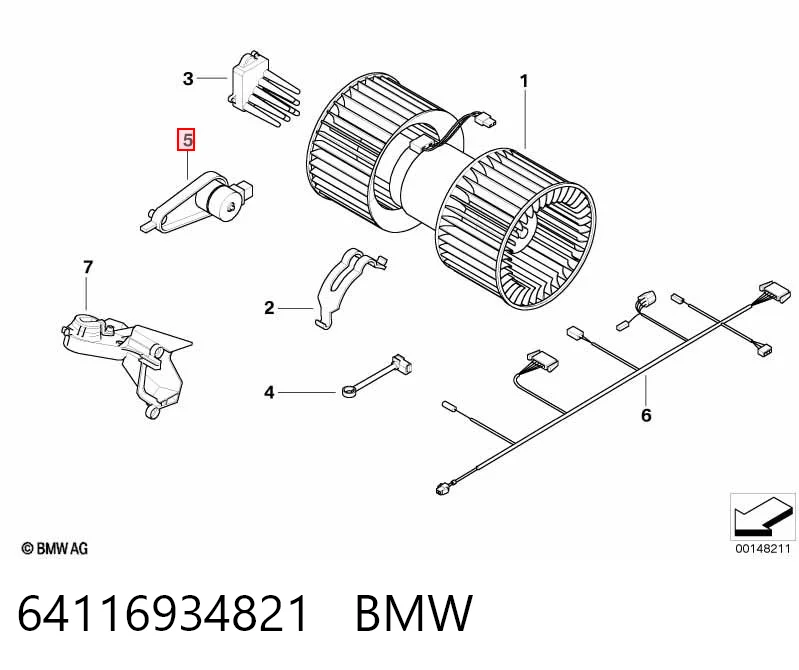 64116934821 BMW Замок відкривання лючка бензобаку