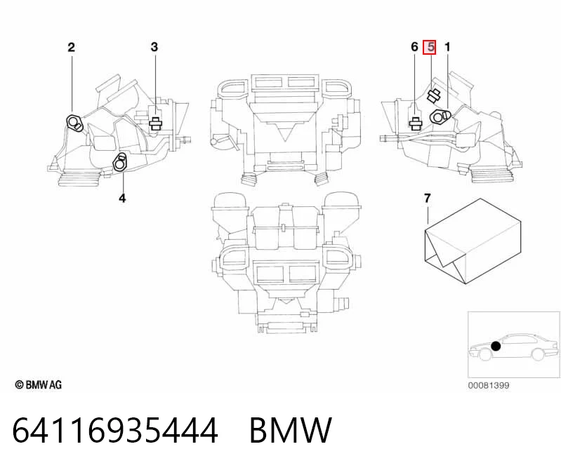 Двигун заслінки печі BMW 6935444 ціна, від 5.08 USD
