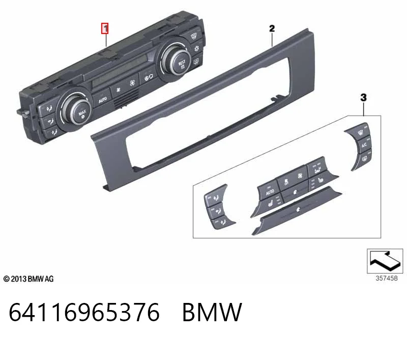  Блок управління кондиціонером BMW 3 