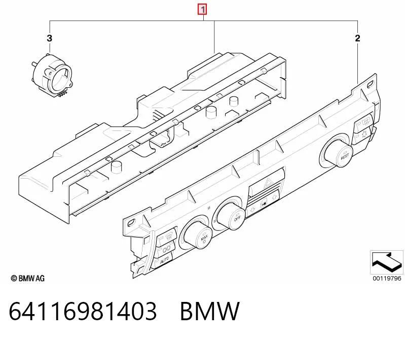 Регулятор вентилятора обігрівача BMW 7 седан (E65, E66, E67) (2001 - 2008) ціна, від 76.02 USD
