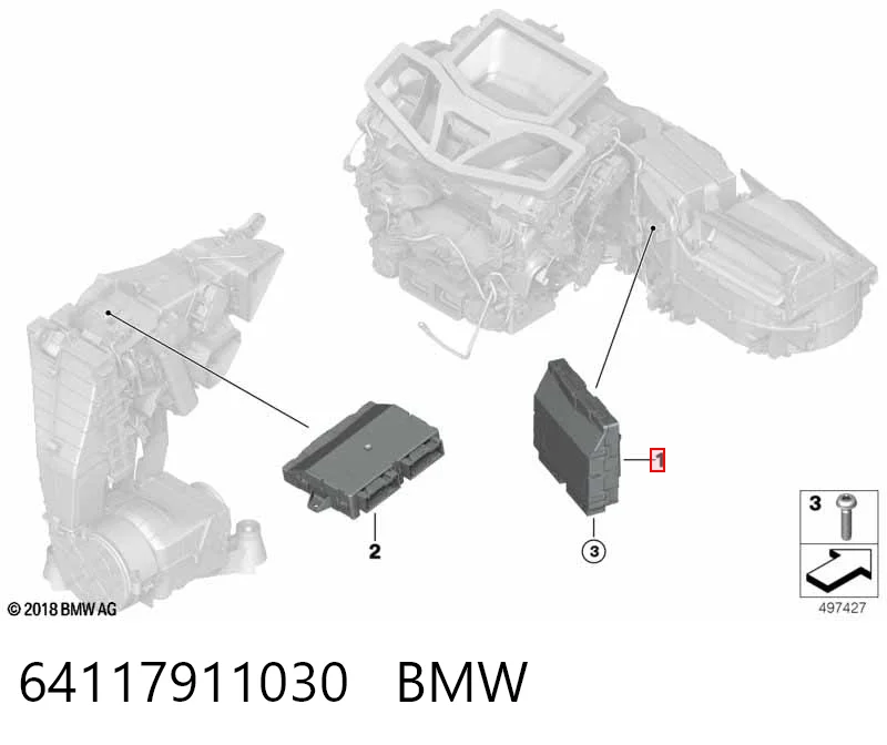  BMW 64119857411 ціна, від 60.88 USD