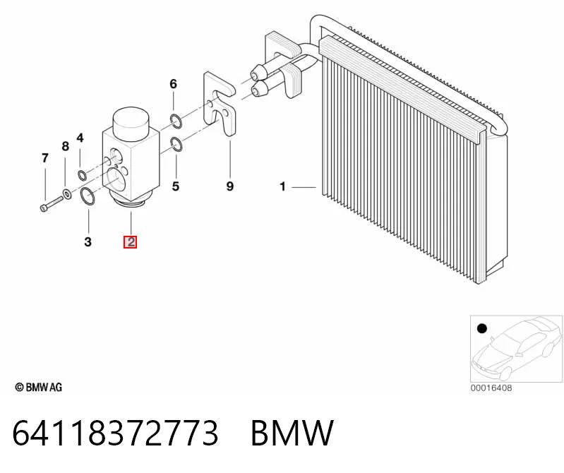 64118372773 BMW Клапан розширювальний