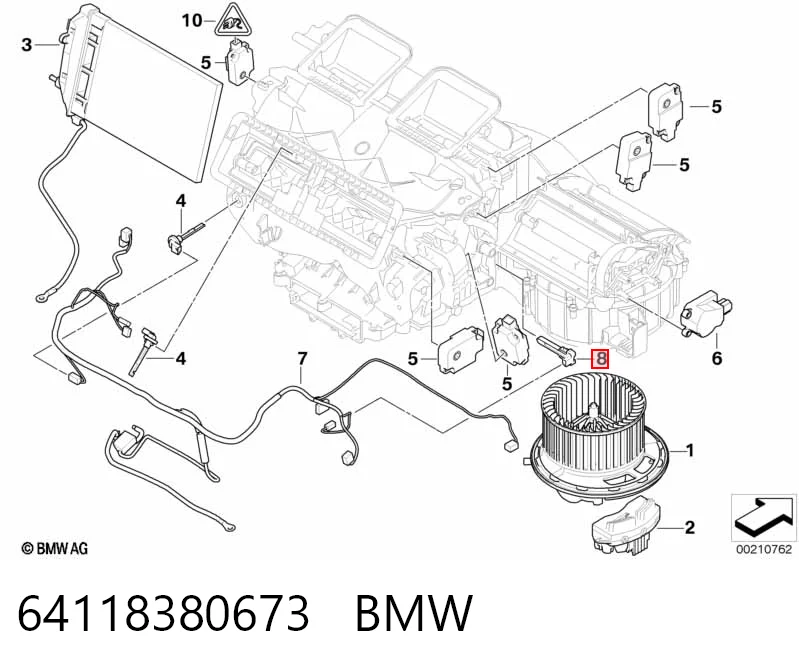 64118380673 BMW Датчик температури випарювача