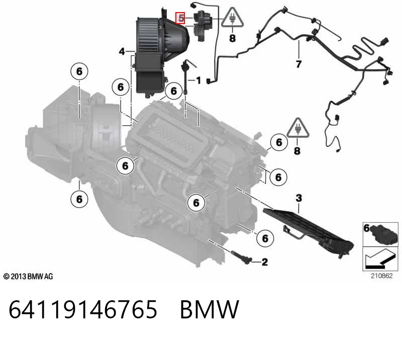 64119146765 BMW Регулятор оборотів пічки