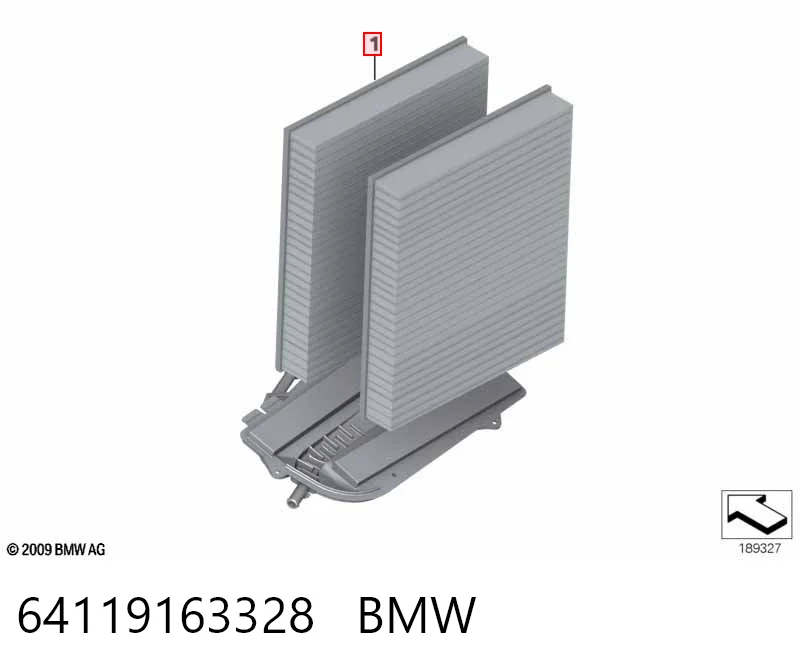 64119163328 BMW Внутрішньосалонний фільтр