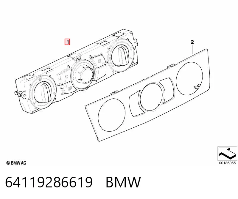  Блок управління кондиціонером BMW 3 