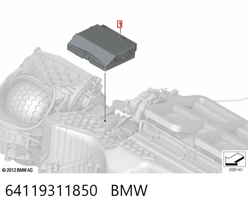 Купити 9301309 BMW Модуль керування (ЕБУ) клімат-контролем