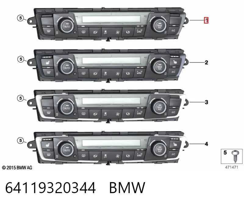 Купити Блок управління кондиціонером BMW 3  F30, F80