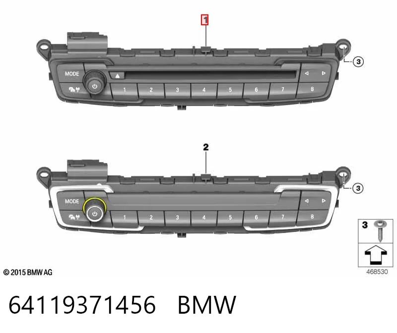 61359371456 BMW Блок керування мультимедійний