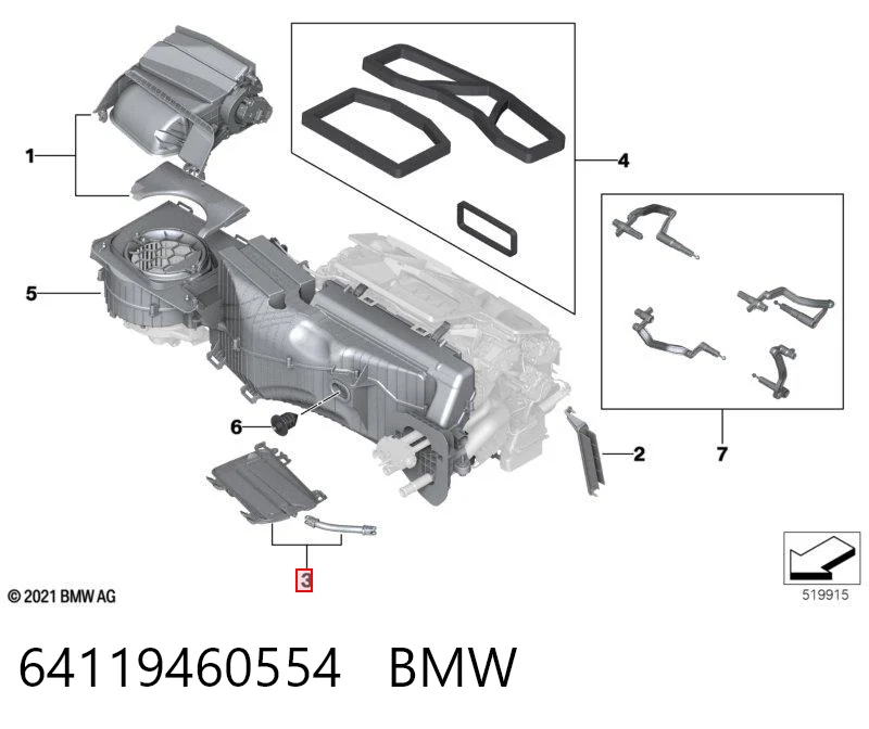 64119460554 BMW 