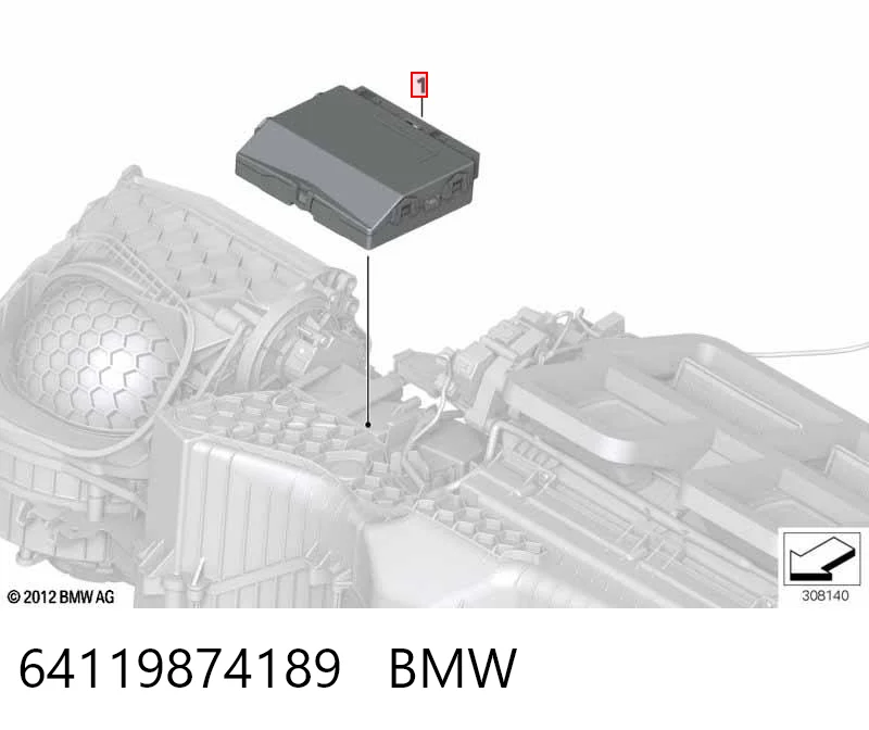 Модуль керування (ЕБУ) клімат-контролем BMW 64116842986 ціна, від 19.00 USD