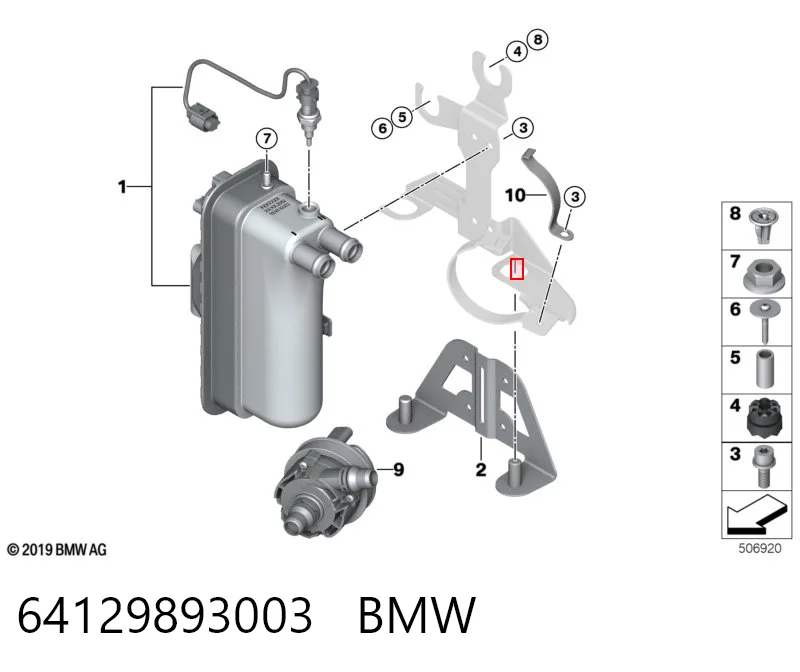 Купити 9873690 BMW Електропідігрівач охолоджуючої рідини