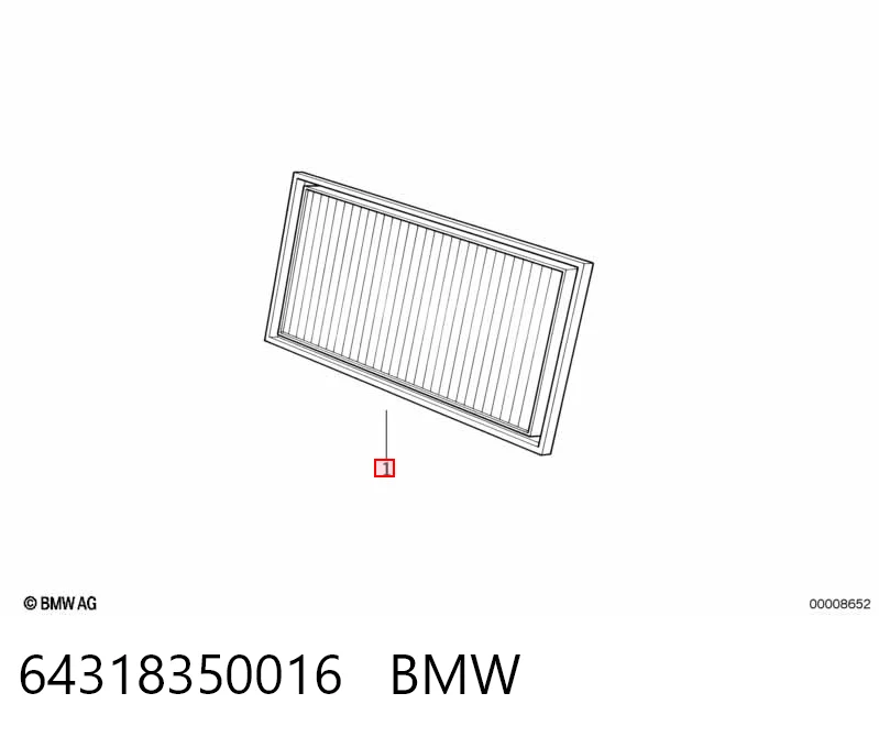 Купити Фільтр салону BMW 7  E32