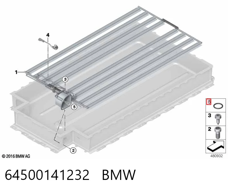 64500141232 BMW Кільце ущільнювальне трубки кондиціонера
