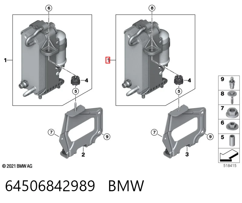 64506842989 BMW Конденсатор