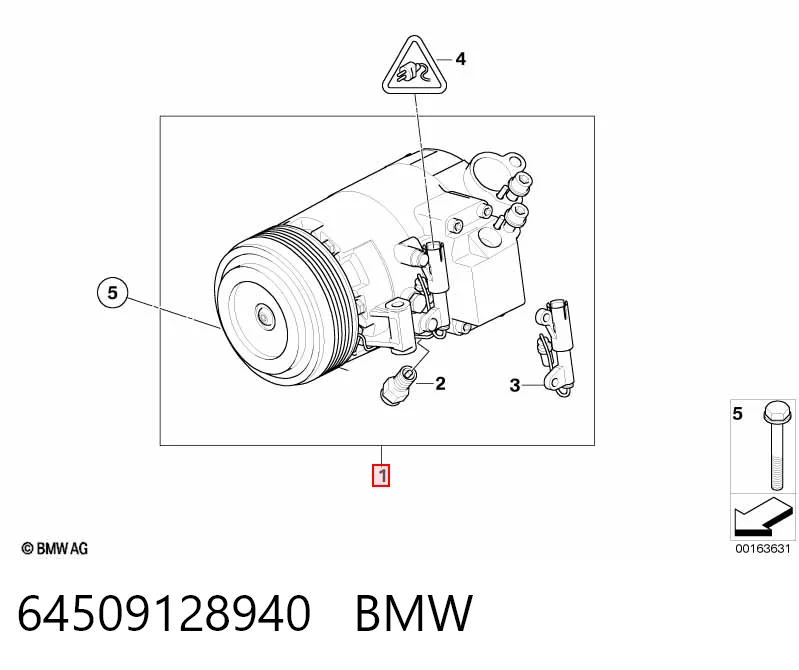 64509128940 BMW Компресор холодоагенту