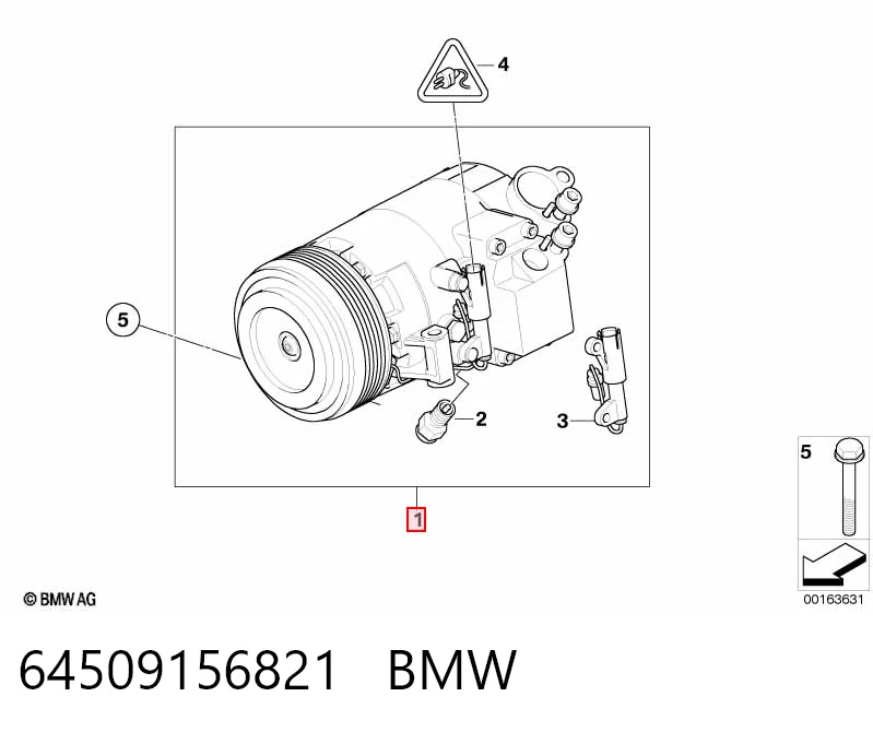 64509156821 BMW Компресор холодоагенту