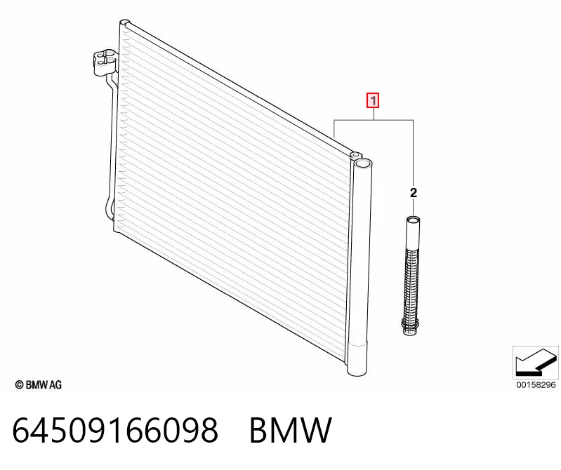 64509166098 BMW Конденсатор