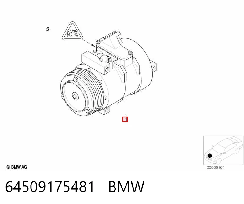 64509175481 BMW Компресор холодоагенту