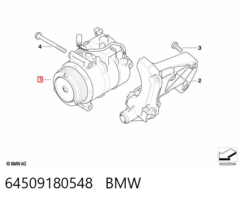 64509180548 BMW Компресор холодоагенту