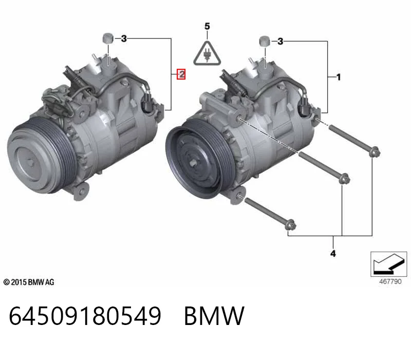 64509180549 BMW Компресор холодоагенту
