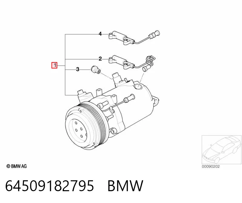 64509182795 BMW Компресор холодоагенту