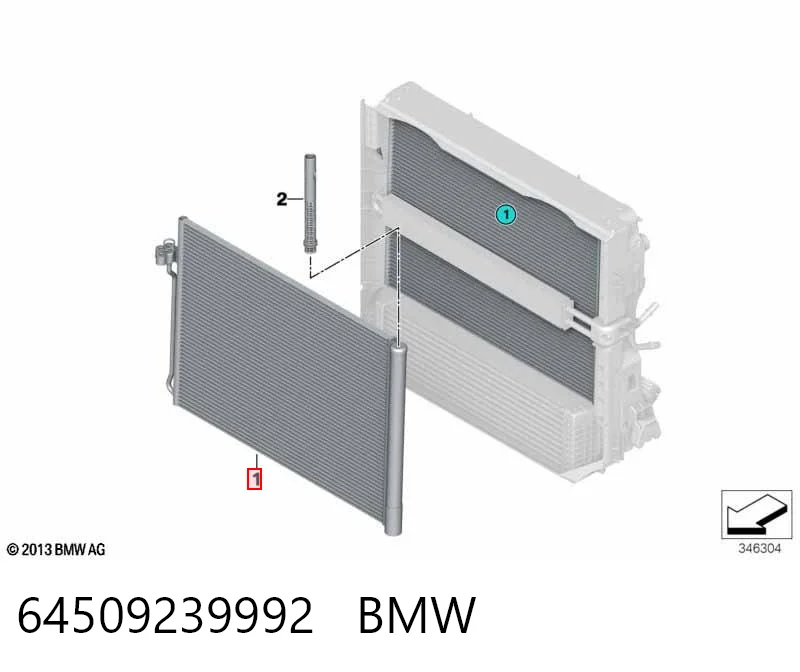 64509239992 BMW Конденсатор