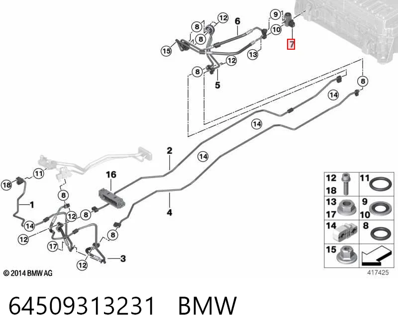 64509313231 BMW 