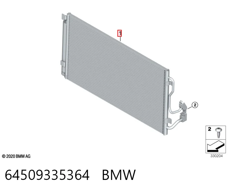 64509335364 BMW Конденсатор