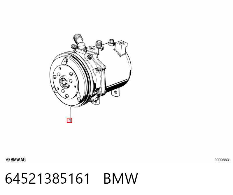 64521385161 BMW Компресор холодоагенту