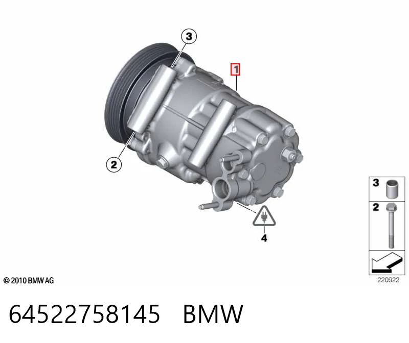 64522758145 BMW Компресор холодоагенту
