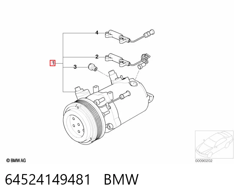 64524149481 BMW Компресор холодоагенту