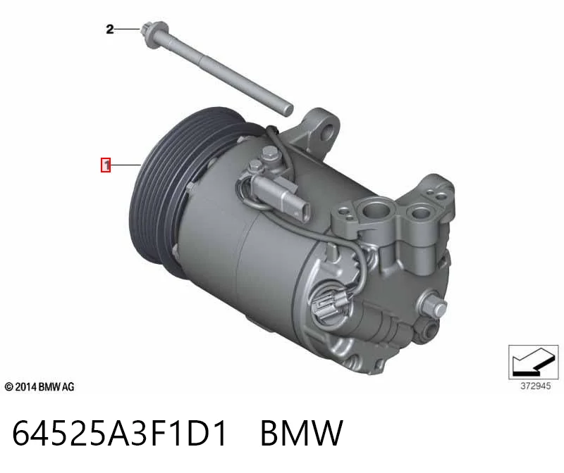 64525A3F1D1 BMW Компресор холодоагенту