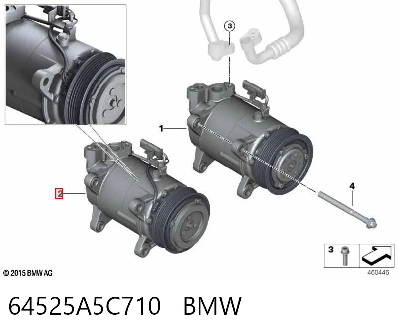 64525A5C710 BMW Компресор холодоагенту
