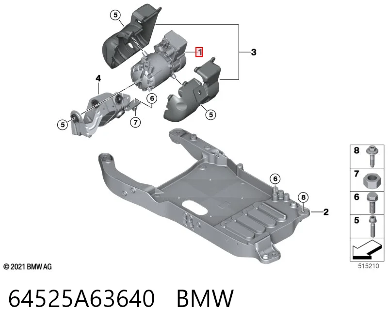 64525A63640 BMW Компресор холодоагенту