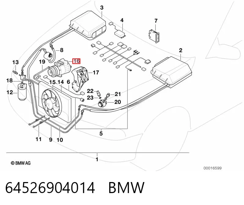 64526904014 BMW Компресор холодоагенту