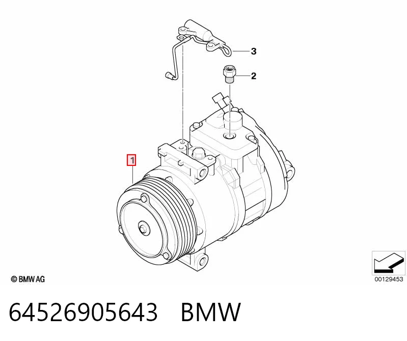 64526905643 BMW Компресор холодоагенту