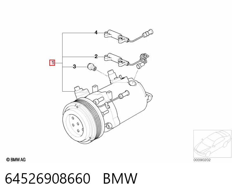 64526908660 BMW Компресор холодоагенту