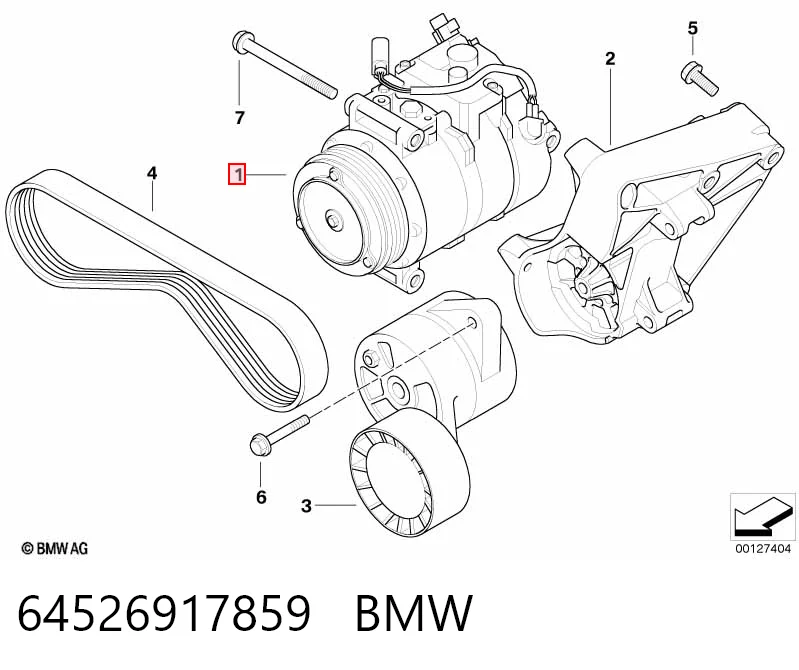 64526917859 BMW Компресор холодоагенту
