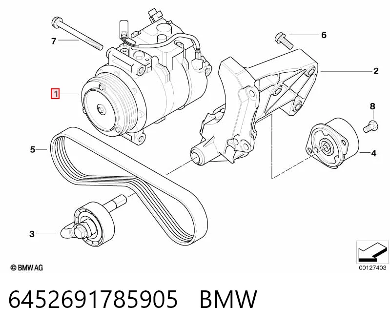 6452691785905 BMW Компресор холодоагенту