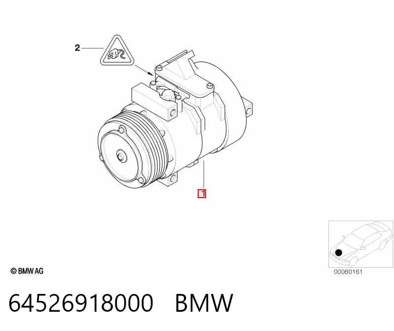 64526918000 BMW Компресор холодоагенту