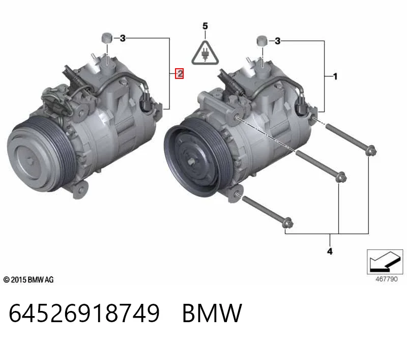 64526918749 BMW Компресор холодоагенту