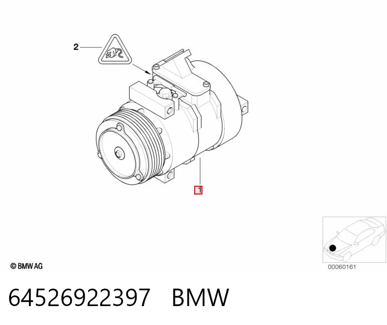 64526922397 BMW Компресор холодоагенту