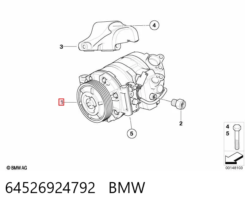 64526924792 BMW Компресор холодоагенту