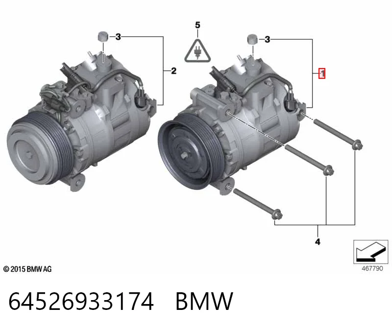 64526933174 BMW Компресор холодоагенту