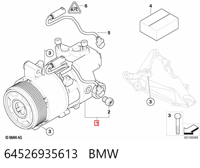 64526935613 BMW Компресор холодоагенту