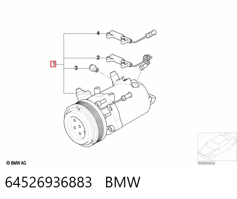 64526936883 BMW Компресор холодоагенту