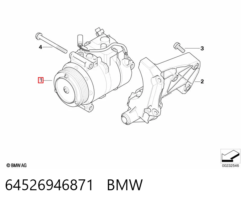 64526946871 BMW Компресор холодоагенту