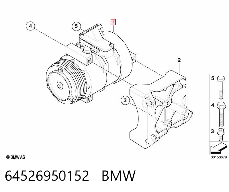 64526950152 BMW Компресор холодоагенту