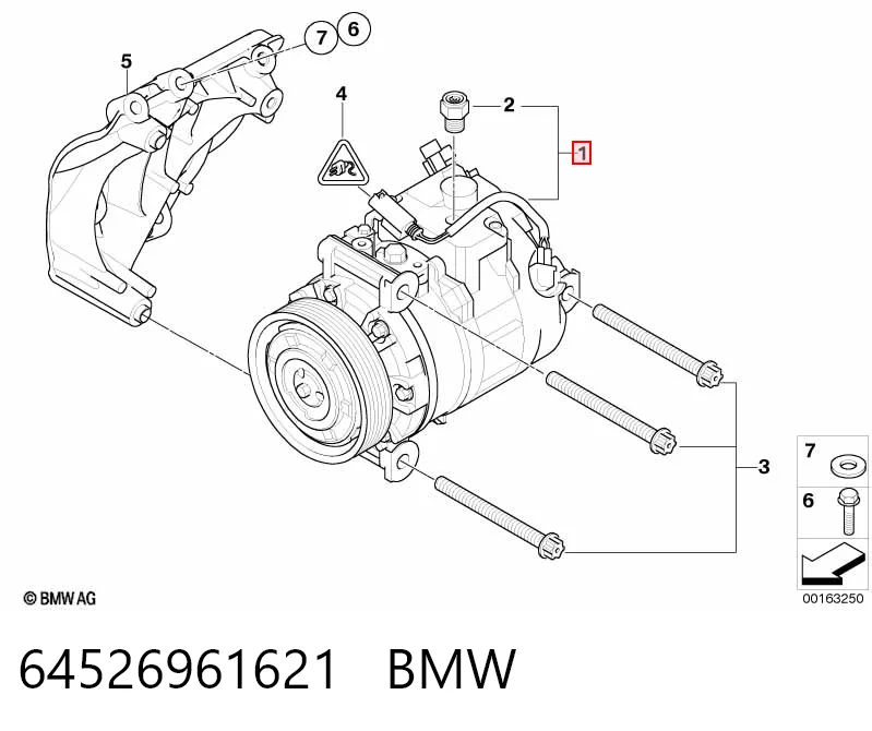 64526961621 BMW Компресор холодоагенту